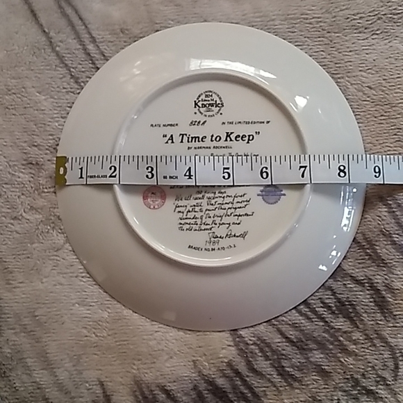 Norman Rockwell Limited Edition plate by Knowles Fine China with certificate - Picture 3 of 7